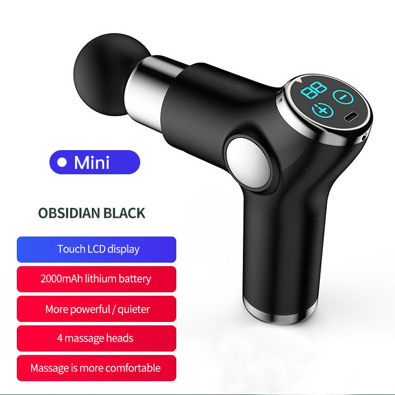 Mini Charging Fascia Gun Vibration Massage Machine Muscle Relaxation Neck And Back Compression Massager Portable Fitness Device